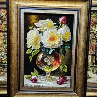 تابلو فرش گل