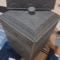 ست سطل و جا دستمالی سیلور