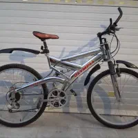 دو عدد دوچرخه 26 برند اصلی دیسکی دنده ای کمکدار