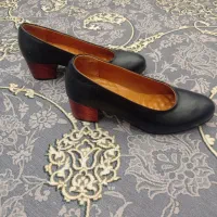 کفش چرم نو سرمه ای سایز 36