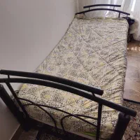 تخت فلزی یک نفره به همراه تشک