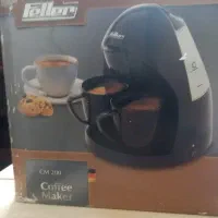 قهوه ساز دوفنجان فلر رنگ سفید