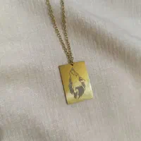 گردنبند حکاکی استیل رنگ ثابت|بدلیجات|تبریز, |دیوار