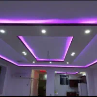 کناف کاری  سقف‌کاذب و لاین‌نوری