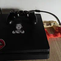 PS4 slim دو دسته با کارتن|کنسول، بازی ویدئویی و آنلاین|قائم‌شهر, |دیوار