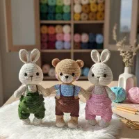 عروسک و جغجغه بافتنی|اسباب‌بازی بچه|بندرعباس, |دیوار