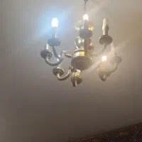 لوستر برنز قدیمی|لوستر و چراغ آویز|اردبیل, |دیوار