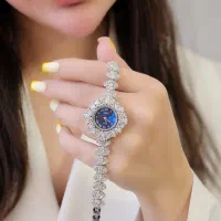 ساعت نقره روکش طلا موتور ژاپن ضد آب نقره ساز1500-5