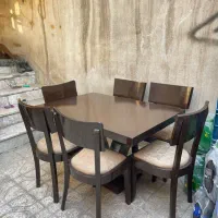 میز نهار خوری ۶نفره کاملا نو|میز و صندلی غذاخوری|مشهد, رسالت|دیوار