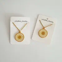 گردنبند رزینی گل بابونه|زیورآلات و اکسسوری|رشت, نظری|دیوار