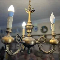 دو عدد لوستر برنز