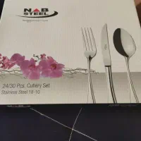 سرویس قاشق چنگال ۶ نفره مارک ناب استیل