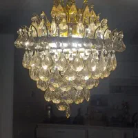 لوستر ۵ شعله با لامپ