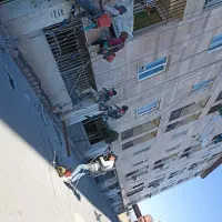 پیچ ورولپلاک نما ساختمان با طناب