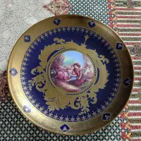 بشقاب دکوری لاجوردی