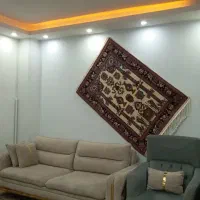 دستباف کاشان آبی فیروزه‌ای|فرش|سمنان, |دیوار