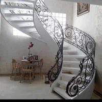 نرده  پله های دوبلکس  خم گرد و دکوراتیو|خدمات پیشه و مهارت|کرمانشاه, |دیوار