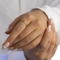 انگشتر طلا 18 عیار زنانه مایا ماهک سایز 55