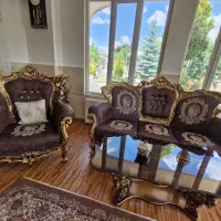 سرویس مبلمان سلطنتی ۷ نفره و سرویس غذا خوری ۶ نفره
