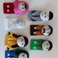 عروسک انگشتی نمدی|اسباببازی|دورود, |دیوار