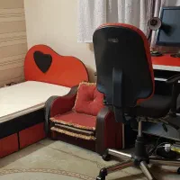 سرویس خواب قلبی اسپرت ومیزکامپیوتروصندلی گردان|تخت و سرویس خواب|همدان, |دیوار