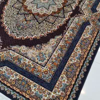 دو تخته فرش9متری700شانه سرمه‌ای رنگ|فرش|ایلام, |دیوار
