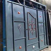 درب ماشین رو حیاط آهنی سه لنگه|مصالح و تجهیزات ساختمان|اردبیل, |دیوار