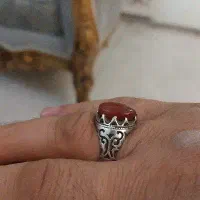 انگشتر عقیق بسیار زیبا