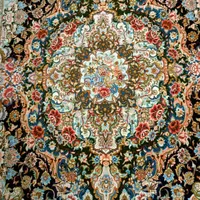 فرش طرح سالاری چله ابریشم