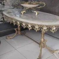 میزجلو مبلی و عسلی برنز