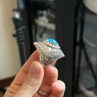 انگشتر فیروزه عتیقه عیار بالا