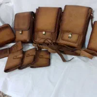 مصنوعات چرم طبیعی دست دوز|کیف، کفش، کمربند|مشکیندشت, |دیوار