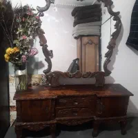 آینه وکنسول منبت کاری کار دست اتیغه|مبلمان خانگی و میز عسلی|شیراز, غدیر جنوبی|دیوار