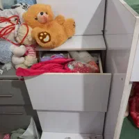 تخت دو طبقه تمام ام دی اف با اهن کشی