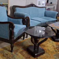 مبلمان استیل منبت کاری همراه ناهارخوری ۸نفره|مبلمان خانگی و میز عسلی|اصفهان, فیض|دیوار