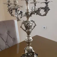 اینه شمعدون دیواری برنجی 50 ساله سنگین