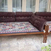 یک عدد تخت سنتی چوب چنار خشک طرح گره چینی درجه یک|مبلمان خانگی و میز عسلی|اصفهان, عباسآباد|دیوار
