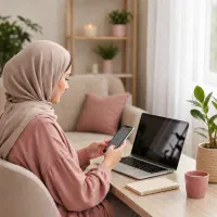 کار در منزل با گوشی برای بانوان