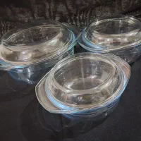 ظروف سه تیکه پیرکس در دار