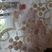 2 عدد پرده تور سفید|پرده، رانر، رومیزی|نوشهر, |دیوار