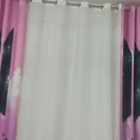 چند عدد پرده و فرش توت فرنگی چهار متری