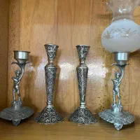 آینه شمعدان با دو شمعدان اضافه|صنایع دستی و سایر لوازم تزئینی|اصفهان, مرداویج|دیوار