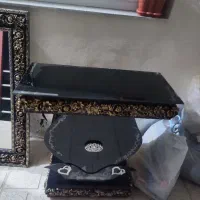 آینه شمعدان سلطنتی طلایی|صنایع دستی و سایر لوازم تزئینی|خلخال, |دیوار