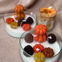 شمع شات پاییزی|صنایع دستی و سایر لوازم تزئینی|کاشان, زیدی|دیوار