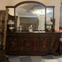 کنسول چوب راش منبت کاری