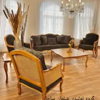مبل برند آلفمو کلاسیک کینگ 8 نفره شرکتی بآ گارانتی|مبلمان خانگی و میز عسلی|آبیک, |دیوار