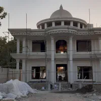 پیمانکاری سیمانکاری .نمای رومی شسته