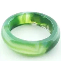 حلقه سنگ عقیق سبز