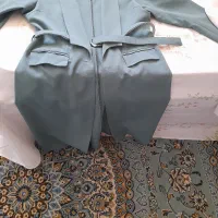 مانتوسبزسایز۴۴ .کت سفیدباشلوار|لباس|پیر بکران, |دیوار