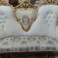 مبل سلطنتی ۹ نفره تاج دار با ۳ عدد عسلی|مبلمان خانگی و میز عسلی|زاهدان, |دیوار